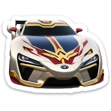 Wonder Woman Long wheelbase widened Toyota 86 hypercar sticker