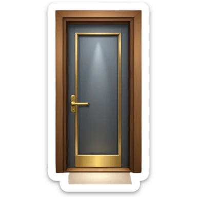 hotel room door modern hallway with spot light up sticker