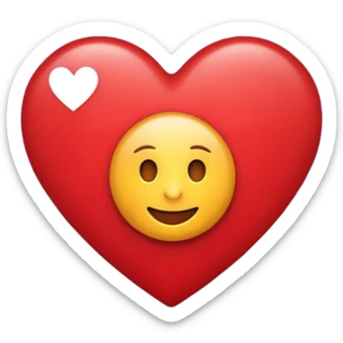 creame un emoji de un corazon rojo CON LA LETRA F EN EL CENTRO DE COLOR LILA sticker