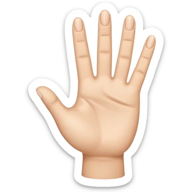 Please create a 3D emoji that shows the number 1 using fingers. I’d like it to resemble the iPhone emoji style! sticker