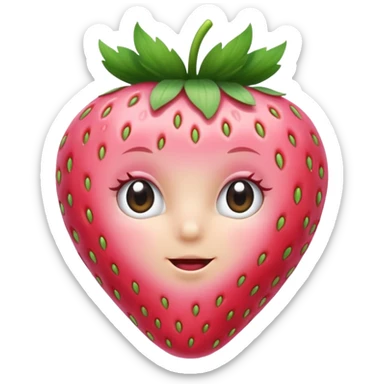 I want a baby pink strawberry  sticker