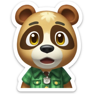 Animal crossing Tom Nook sticker