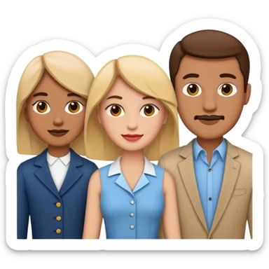 man reike moters ir vyro emogi veido generavimo su paper doll kotimizacija sticker