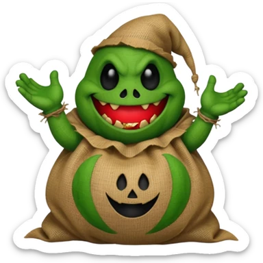 create Oogie boogie From nightmare before Christmas As Emojis that don’t already exists. sticker