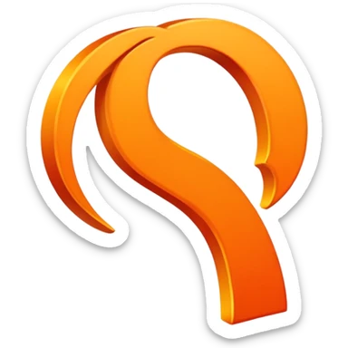 color orange check mark sticker