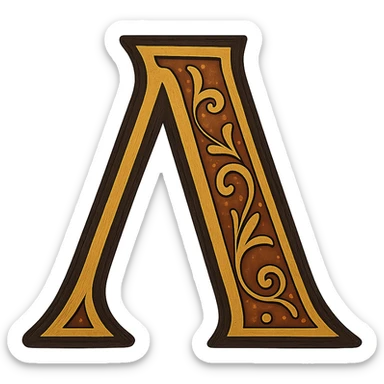 Л in the style of the provided example sticker