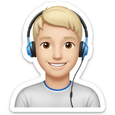 😌+🎧 relax  sticker