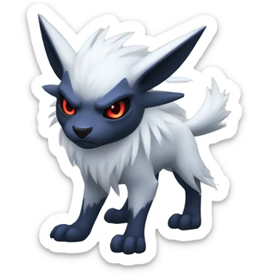 Cool Edgy Absol-Nargacuga-Zorua-Quilava, full body sticker