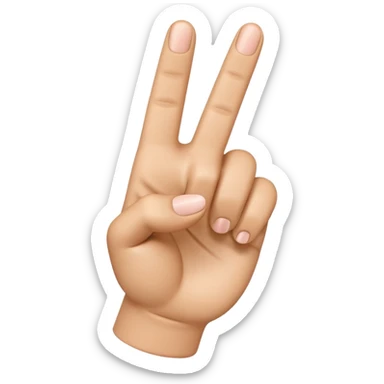Please create a 3D emoji that shows the number 1 using fingers. I’d like it to resemble the iPhone emoji style!" sticker