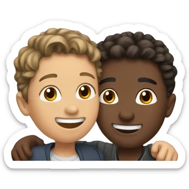 friends enjoying a moment together sticker