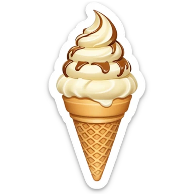 Ice cream cone sticker