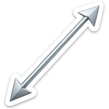 Direction Arrow towards up a single arrow  sticker