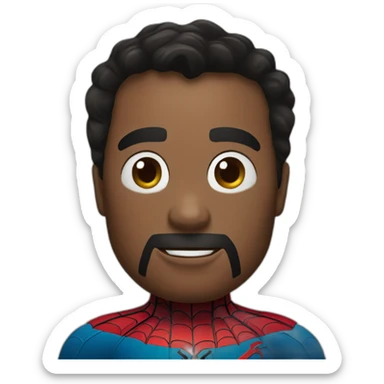 spider man iron man fusionné sticker