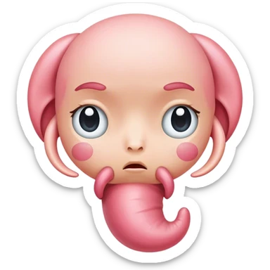 Sad uterus sticker