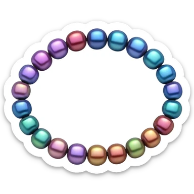 Colorful String Bead sticker