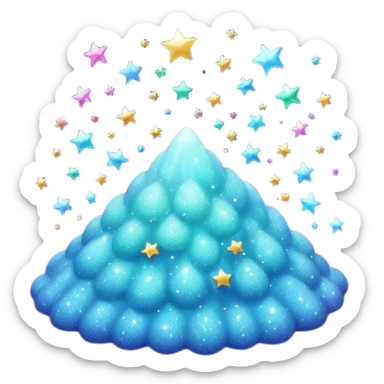 tiny sparkling glitter dust scattered in the air, shining brightly, floating and spreading. Glossy, smooth, soft shadows, white background.



 sticker