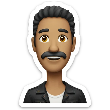 mexican with soul patch  sticker