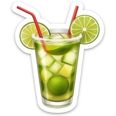 Plastic cup with beach mate from Rio de Janeiro. sticker