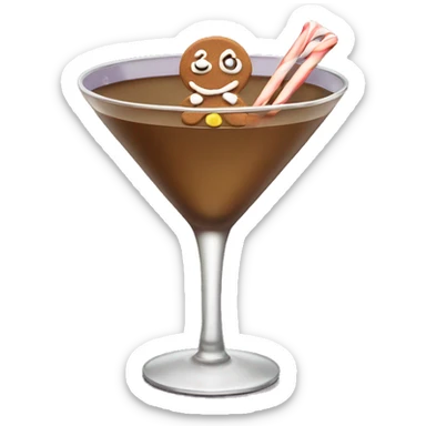 Gingerbread martini sticker