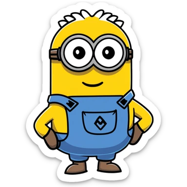 ugly-looking minion sticker