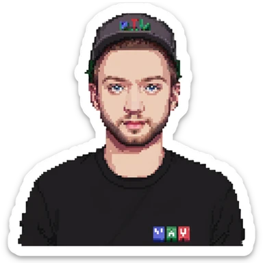 Justin Timberlake lookalike saying 'MAY' sticker