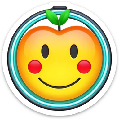 Neon signboard sticker