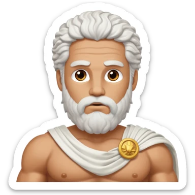 Zeus Greece ancient cloth sticker