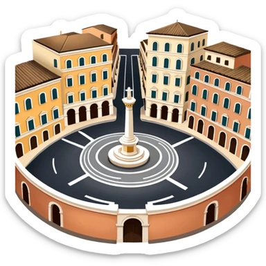 piazza di spagna view from up above
no square style no frame png style 
no squared only building sticker