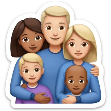 abrazar a mi papa mama he hijo sticker