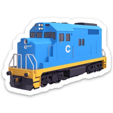 Conrail electric boxy locomotive sticker