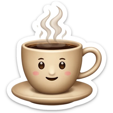 cup of coffee sticker