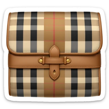burberry plaid blanket folded  sticker