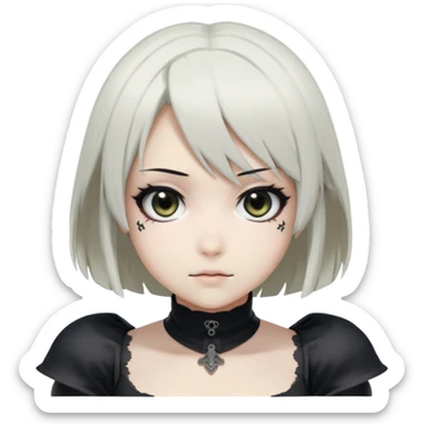 Create 2b from Nier:Automata sticker