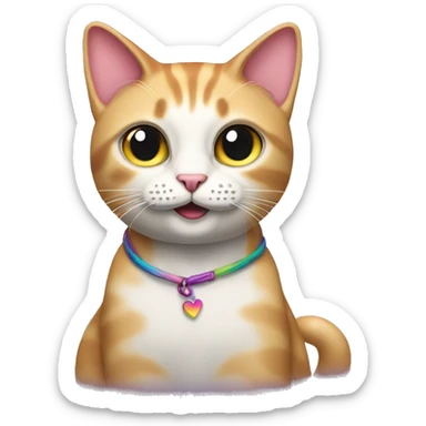 the gayest lgbtqia+ progressive anti-racist cat sticker