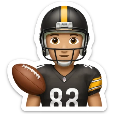 Steelers football team sticker