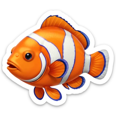 Tie Dye Clownfish sticker