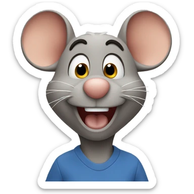 jerry mouse waving sticker