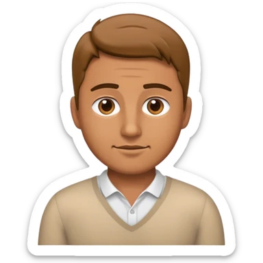 A cinematic realistic husband for an hour sticker