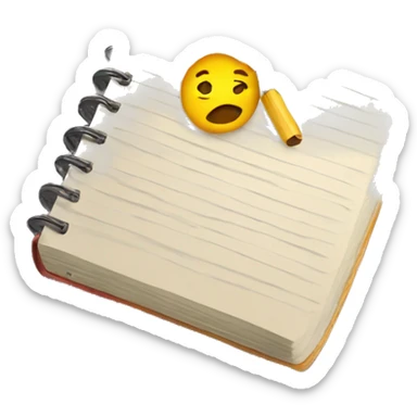 writing journal sticker