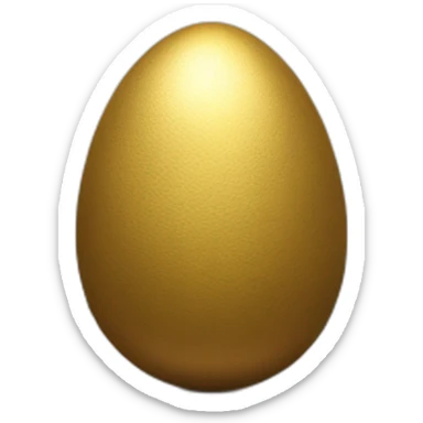 golden egg on promontory sticker