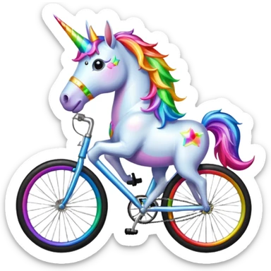 unicorn bike sticker