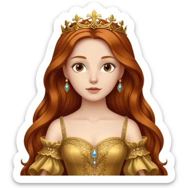 Renaissance lady sticker