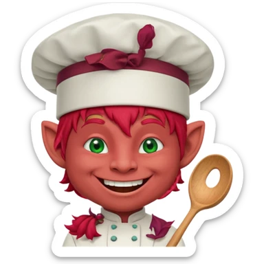 happy troll the red chef sticker