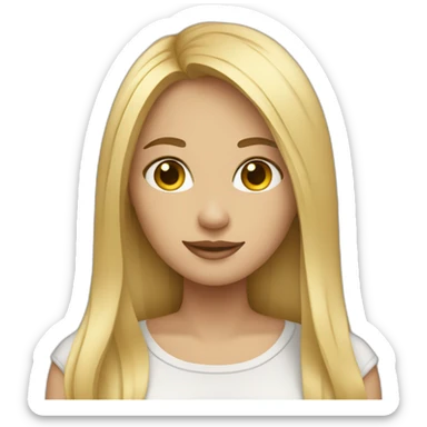 smm girl with blonde straight long hair and mac book sticker