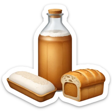  one simple a bottle of salt and a loaf of bread sticker
