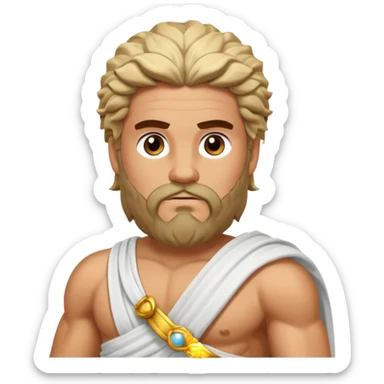 Zeus Greece ancient cloth sticker