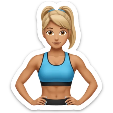 woman personal trainer sticker