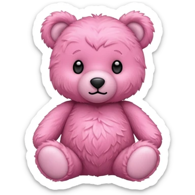 Pink teddy bear ￼ sticker