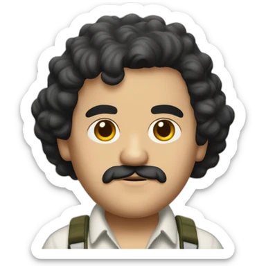 pablo escobar character sticker