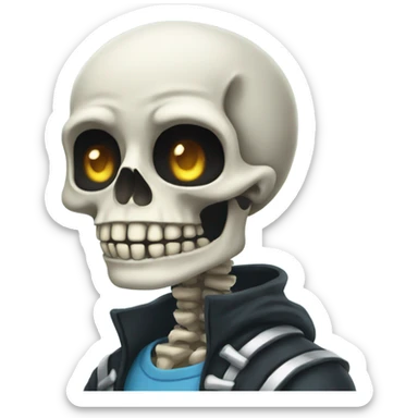 sans the skeleton sticker